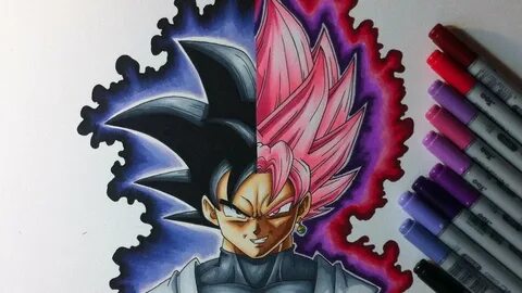 Drawing Black Goku - Black Goku SSJ Rose - YouTube