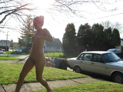 Girlfriend nude in public.