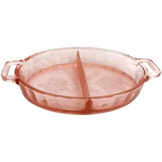 Vintage Pink Fostoria Glass Divided Oblong Dish 24worldmedia