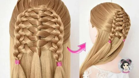 SEMIRECOGIDOS! TRENZA en RED para chicas con CABELLO LARGO -