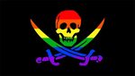 Pride Pirate Flag Gay Pirate Flags Pride Jolly Roger Flags R