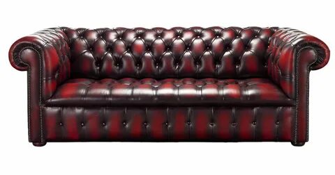 Oxblood Chesterfield Buttoned Seat 3 Seater sofa DesignerSof
