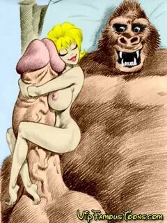 King Kong and blonde girl sex - VipFamousToons.com