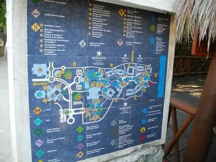 Maya and Lindo map - Picture of Iberostar Selection Paraiso 