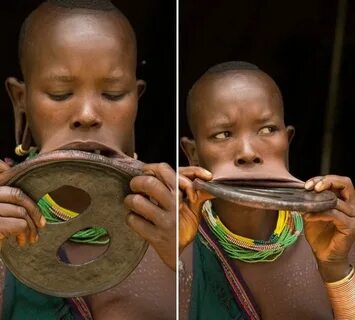 Meet The Ethiopian Woman Who Wears A Lip Plate As Big As Her
