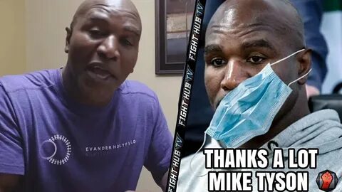EVANDER HOLYFIELD REACTS TO MIKE TYSON EAR MEME! LOL! GIVES 