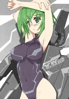 Safebooru - 1girl arms up artist request blush bodysuit brea