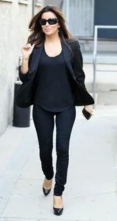 Eva Longoria Leaving Ken Paves Salon-01 GotCeleb