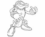 Sonic Generations Vector The Sky Head Cute Coloring pages, D