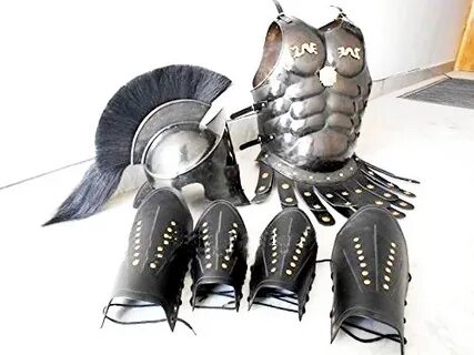 Medieval 300 roman spartan armor helmet w/ muscle jacket Arm