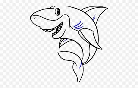 Download Drawn Shark Chibi - Easy Shark Drawings Clipart (#3