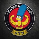 Pegatinas: Marge Simpson Muscle #marge #simpsons #pegatina D