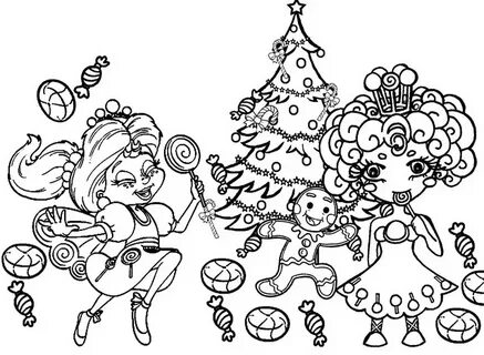 Princess Lolly and Lolly Coloring Page of Candyland - Colori