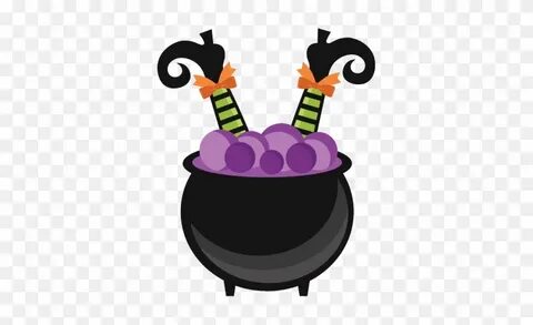 Witch In Cauldron Svg Scrapbook Cut File Cute Clipart - Witc