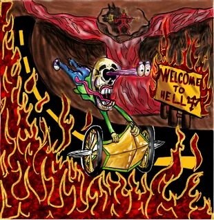 David Hanim - Chariot to Hell Cartoon