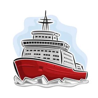 Vector Illustration of Logo for Arctic Icebreaker Stock Vect