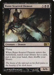 Rune-Scarred Demon Magic the gathering, The gathering, Magic