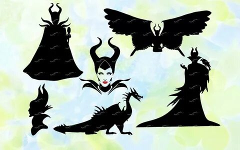 Maleficent svg dxf eps studio jpeg png file for Etsy