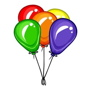 Bunch of bright Balloons, Clip Art free image download