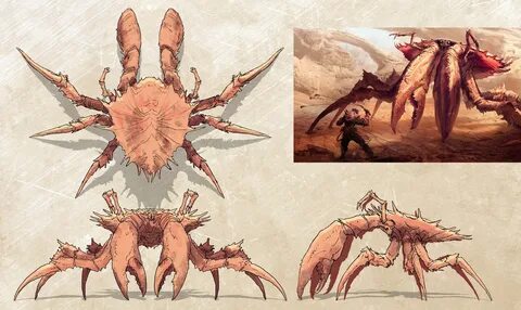 I had the Idea for giant sand crabs when working on the parc