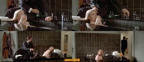 Cara Seymour nude in a bathtub collage from American Psycho