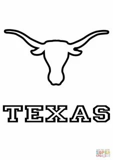 Longhorns Texas Team coloring page from NFL category. Select