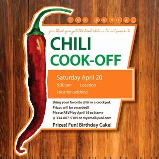 Chili Cook Off Invitation