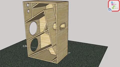 Speaker Woofer box 8 inc full bass design - YouTube