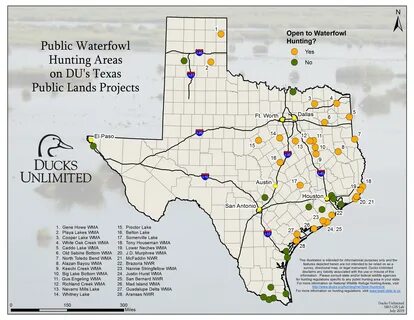 Texas Public Hunting Land Map - Topographic Map World