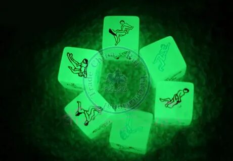 Sexy dice light in the dark game gambling toys funny humour 