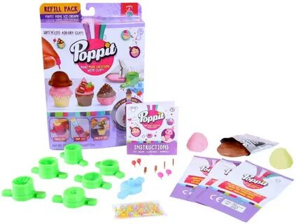 Moose Toys Poppit S1 Mini Ice Cream Refill Pack Играландия -