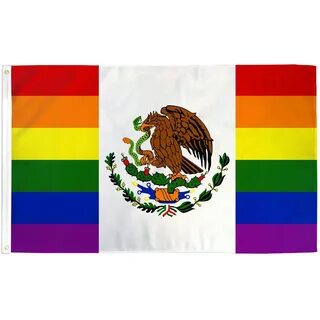Дешево 3x5 футов Радуга в Мехико гей флаг баннер ЛГБТ-фестив