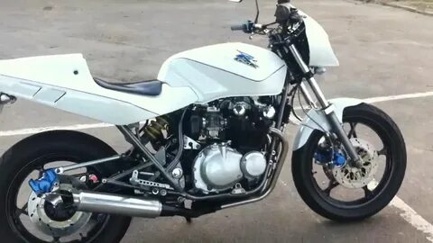 Gs Suzuki katana street/cafe/fighter - YouTube