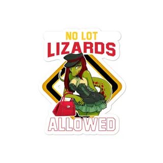 No Lot Lizards Allowed Window Bubble-free stickers - Break19