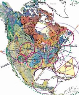 Magnetic Ley Lines in America Geology patterns North America