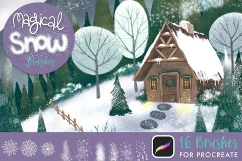 Magical Snow Procreate Brushes on Behance