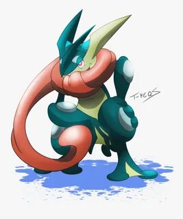 Greninja Greninja - Greninja Lengua, HD Png Download , Trans