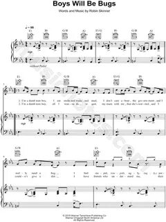 Cavetown "Boys Will Be Bugs" Sheet Music in Eb Major (transp