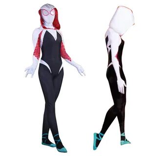 New 3D Women Gwen Stacy Spider-man Tights Cosplay Costume Sp