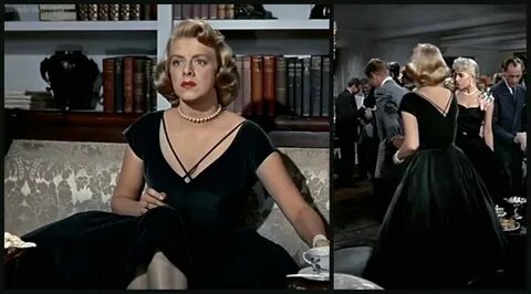 White Christmas Clooney green dress - The Blonde at the Film