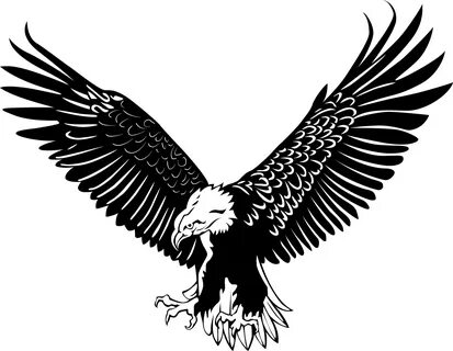 Eagle Png Logo - Eagle Vector Black And White Clipart - Larg
