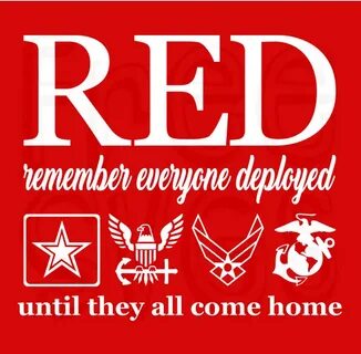 FREE RED Remember Everyone Deployed SVG File - Free SVGs in 