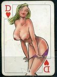 Купить Вкладыш 1997 Strip Poker, карта, дама черви. Цена 49.