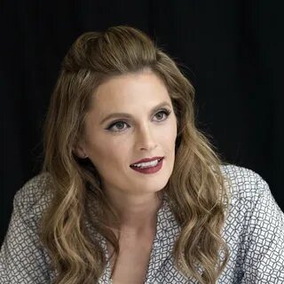 stana katic attends 'absentia' press conference and photocal