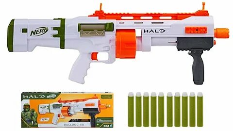 Nerf Halo Bulldog SG - Halo Pump Action Shotgun - YouTube