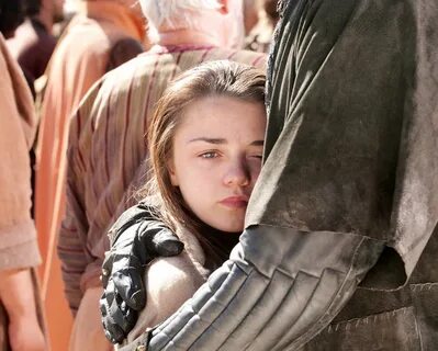Arya Stark (actress: Maisie Williams) of TVs Game of Thrones. 