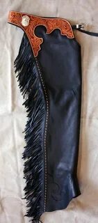 Hand Made Show Chaps Black Horse Leatherworks & Saddlery Rid