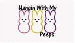 Hanging with my Peeps Easter Free Applique Design - Daily Em