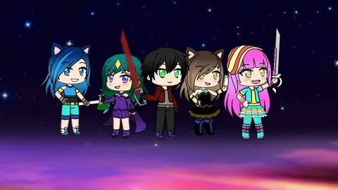 Itsfunneh and the krew as gacha life characters - YouTube