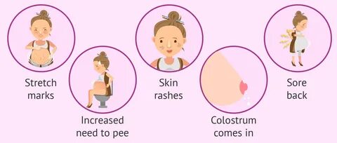 Symptoms to expect at month 6 of pregnancy.